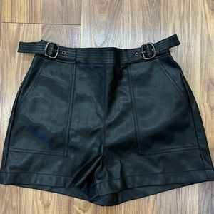 Black Bar III leather shorts